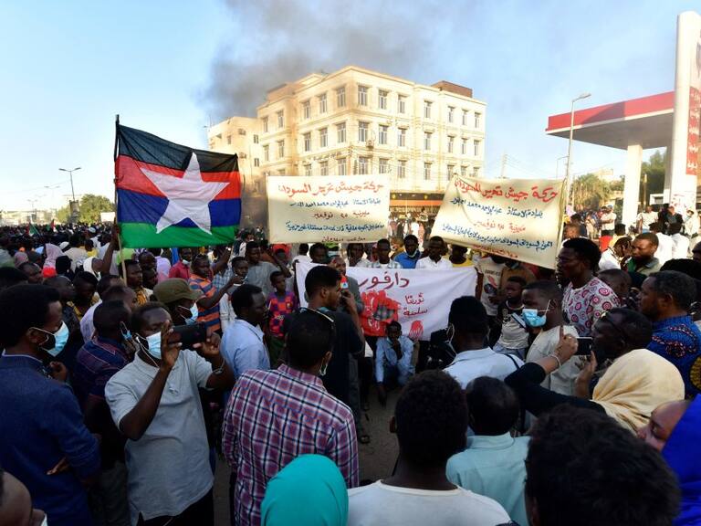Protestas contra el golpe de estado en Sudán