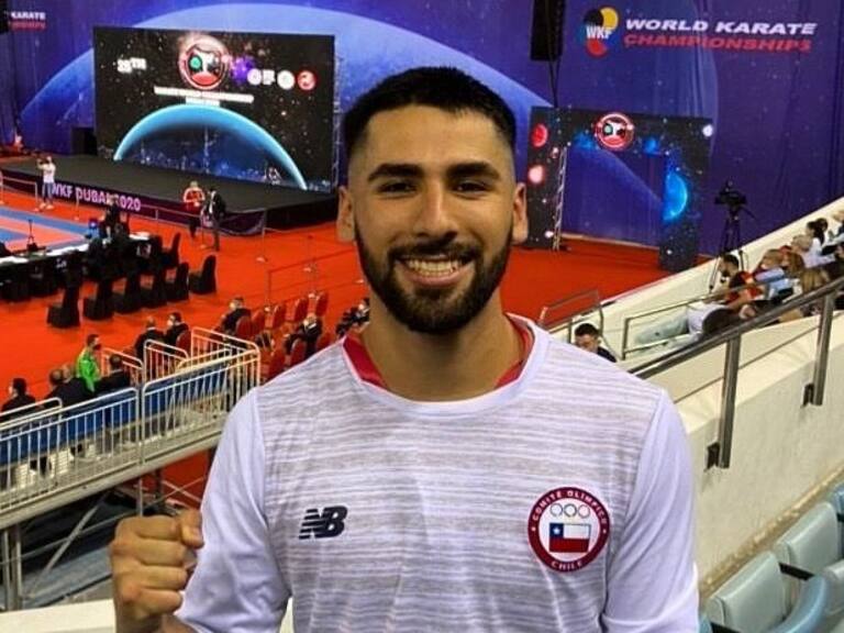 Fabián Huaiquimán logró histórica clasificación a la final del Mundial de Karate