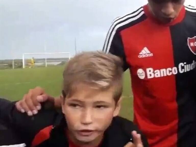 La arenga de un niño argentino de Newell’s que envalentonó a sus compañeritos
