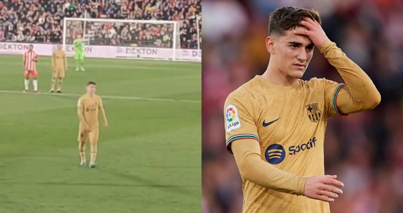 Graban a figura del Barcelona haciendo un gesto obsceno contra hinchas de Almería en pleno partido