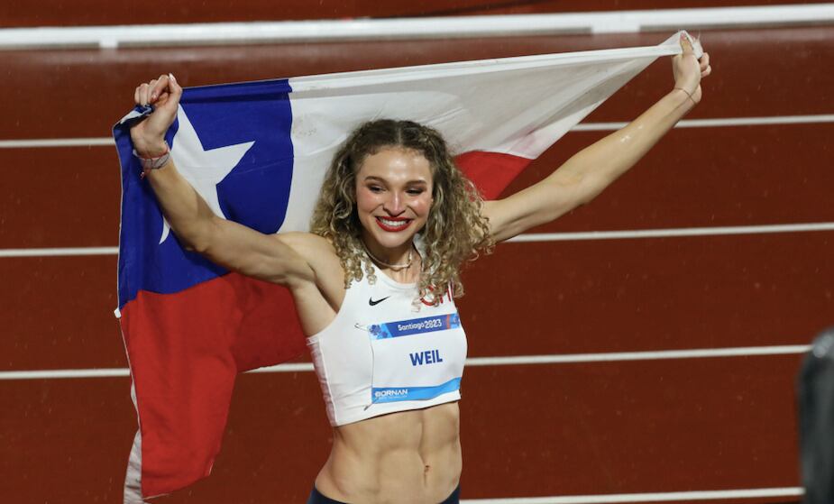 Martina Weil consigue el oro en los 400 metros femeninos de Santiago 2023