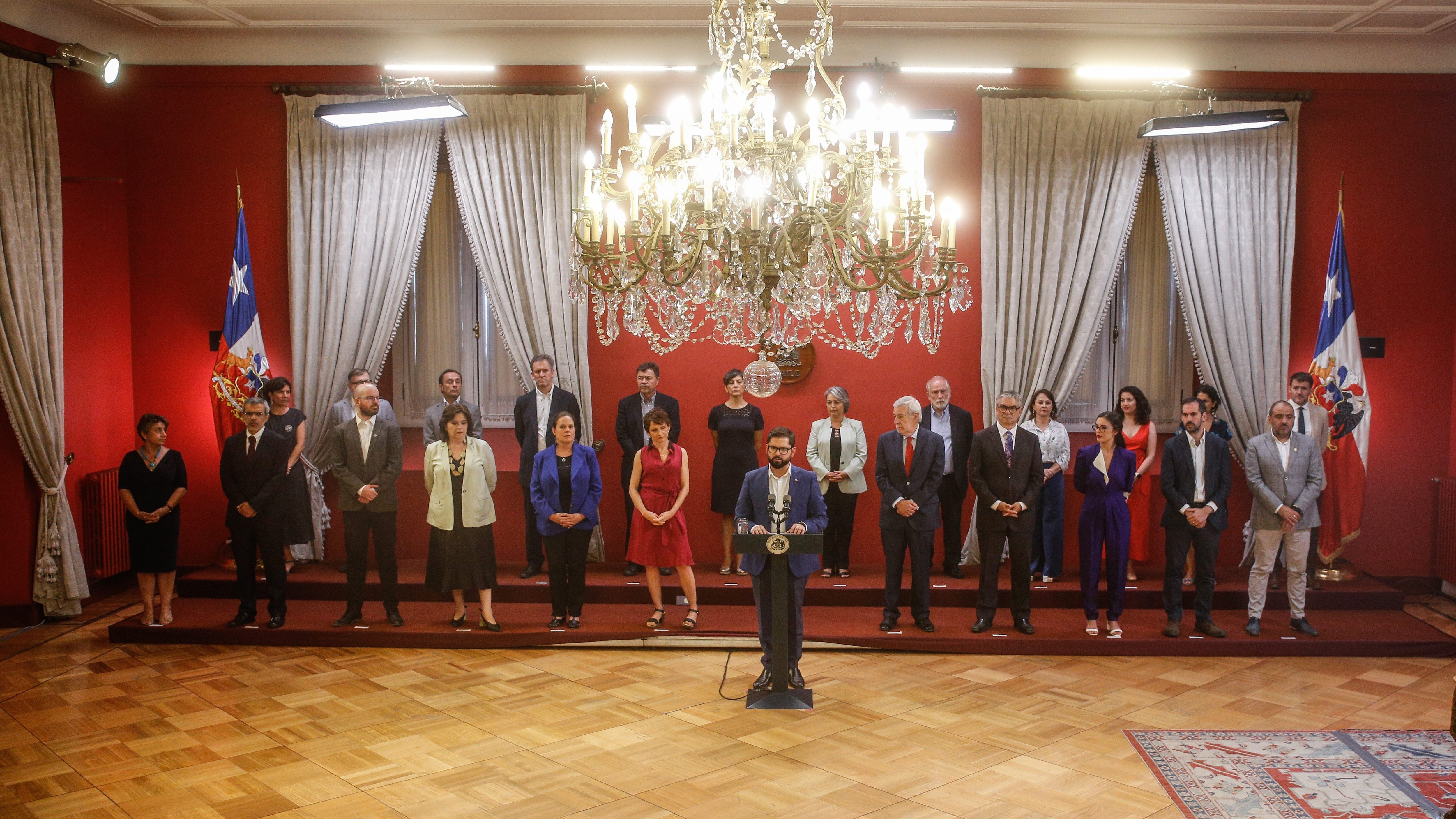 10 de MARZO de 2023/ SANTIAGOSalón Montt Varas donde se realizará el Cambio de Gabinete a realizarse en La Moneda
FOTO: DIEGO MARTIN / AGENCIAUNO