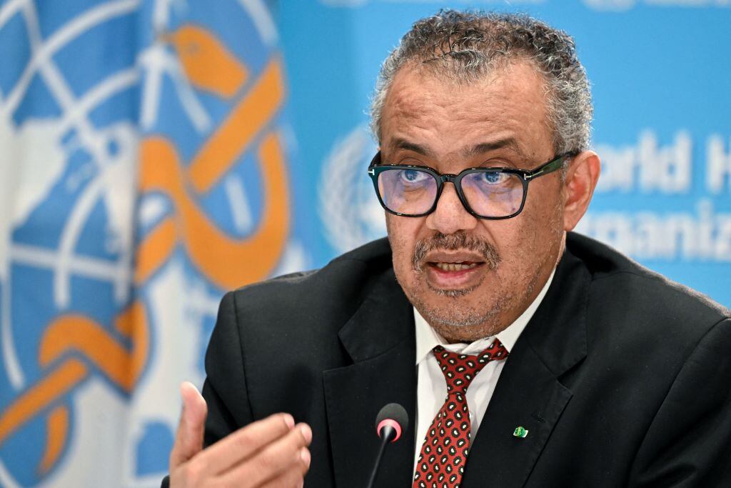 El titular de la Organización Mundial de la Salud Tedros Adhanom Ghebreyesus