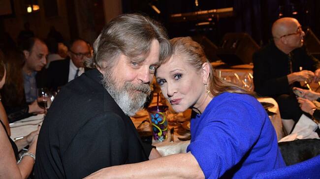 mark hamill - carrie fisher - paseo de la fama