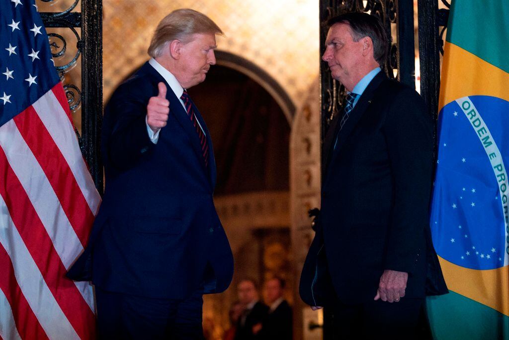 Bolsonaro reunido con Trump en su residencia de Florida en 2020