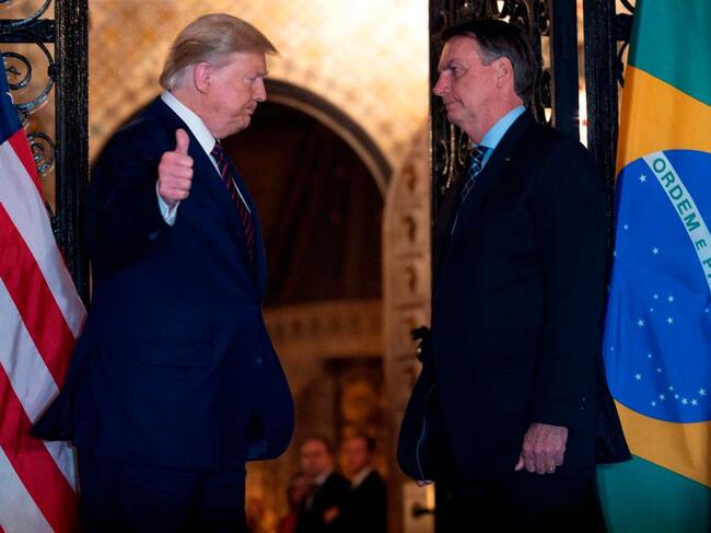Bolsonaro reunido con Trump en su residencia de Florida en 2020
