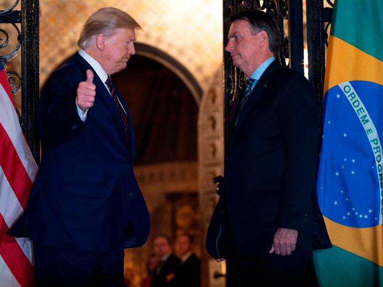Bolsonaro reunido con Trump en su residencia de Florida en 2020
