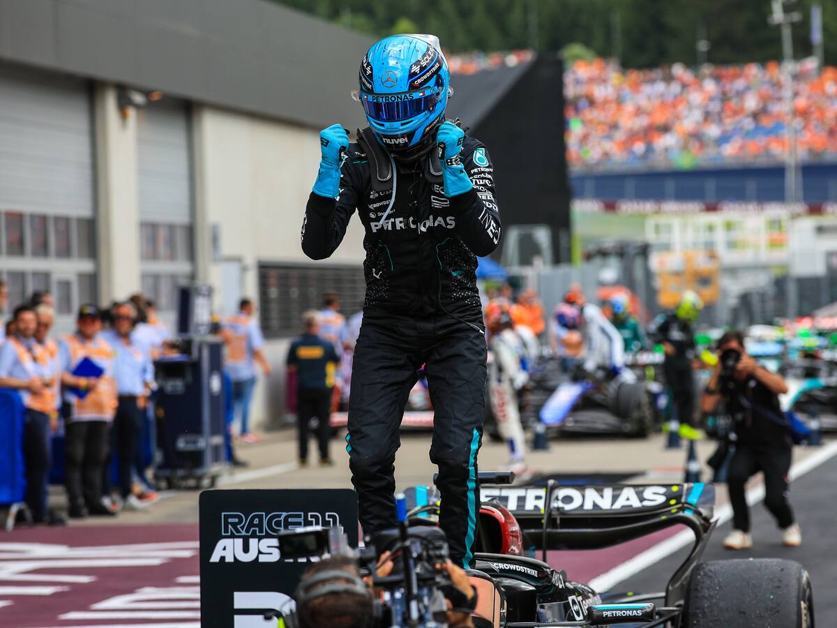 Inesperado final en la F1: George Russell gana el GP de Austria tras choque entre Verstappen y Norris