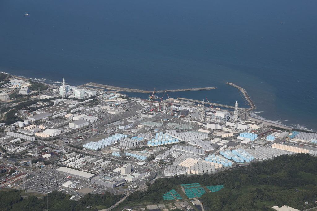 La bahía donde se ubica la planta nuclear de Tepco de Fukushima en Japón