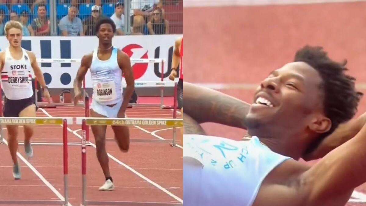 Corrió con su pene al aire y ganó: la insólita carrera que protagonizó el atleta Chris Robinson y que da la vuelta al mundo