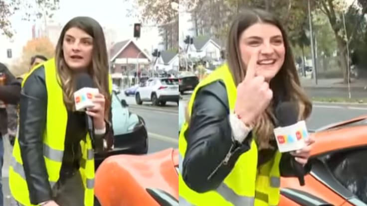“¡Dejé la embarrada!”: periodista protagoniza chascarro en vivo con lujoso McLaren retenido por documentos vencidos