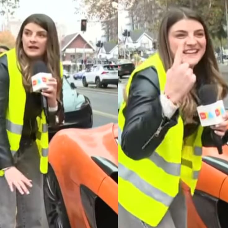 “¡Dejé la embarrada!”: periodista protagoniza chascarro en vivo con lujoso McLaren retenido por documentos vencidos