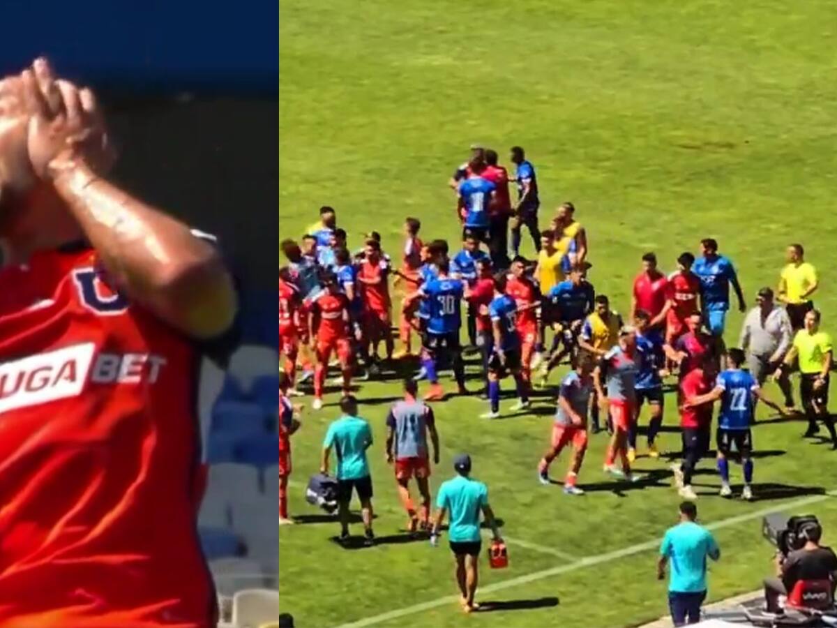 De amistoso, poco: jugadores de la U y Huachipato protagonizan fuerte pelea por agresión a Marcelo Díaz