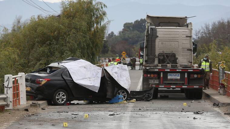 Accidente de tránsito, María Pinto, accidente vehicular