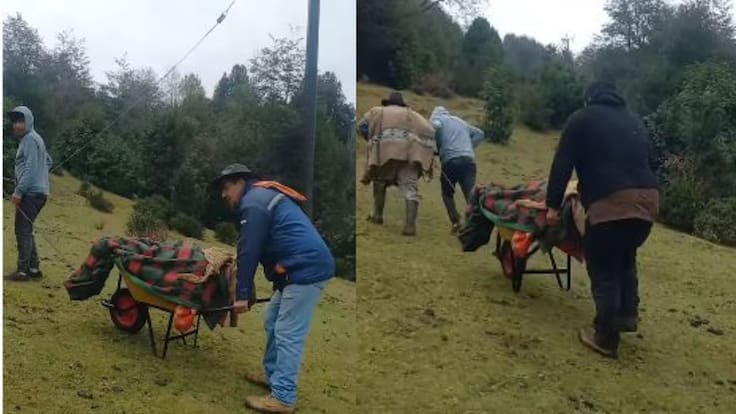 Trasladan a paciente discapacitado en carretilla por falta de ambulancia: les dijeron que no era prioridad