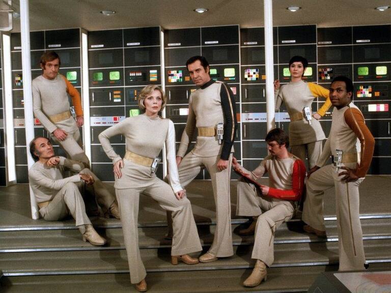 El artista en Space 1999, una de las ficciones emblemáticas donde participó.