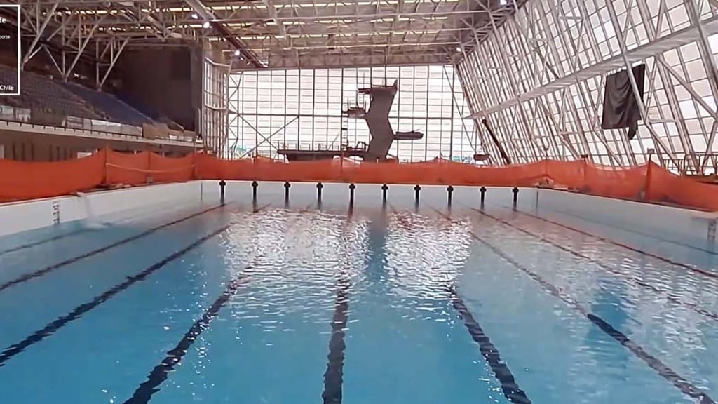Centro Acuático del Estadio Nacional presenta 90% de avance y comienza proceso de llenado de piscinas