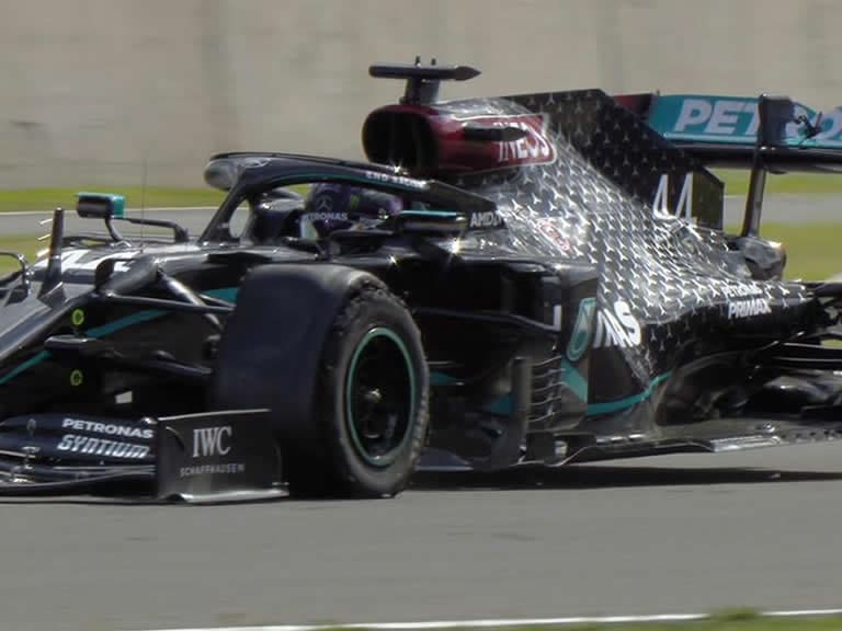 En tres ruedas: Lewis Hamilton se quedó con el Gran Premio de Gran Bretaña