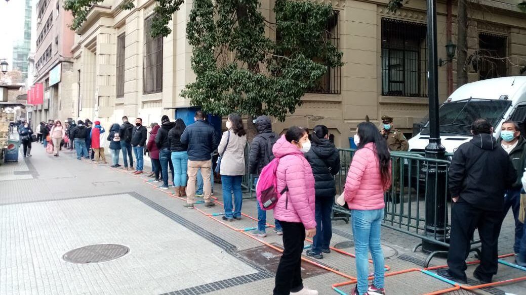 Filas en sucursal de ChileAtiende por RSH e IFE – ADN