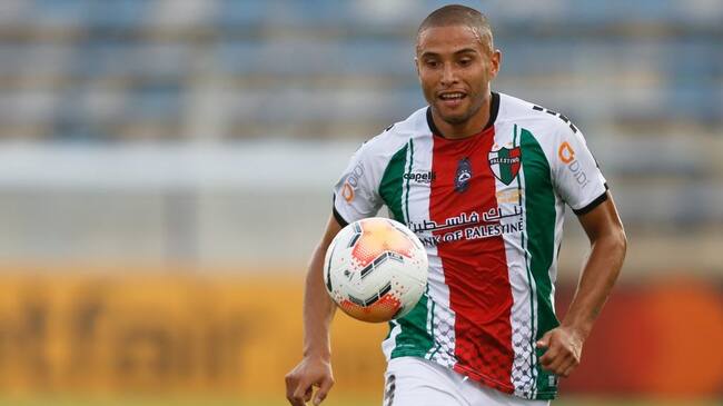12 de Febrero del 2020/SANTIAGOLeandro Benegas ,durante el partido valido por la Fase 2 vuelta de la Conmebol Libertadores 2020, entre Palestino vs Cerro Largo Ftbol Club, disputado en el Estadio Nacional.
FOTO:JAVIER VERGARA/AGENCIAUNO