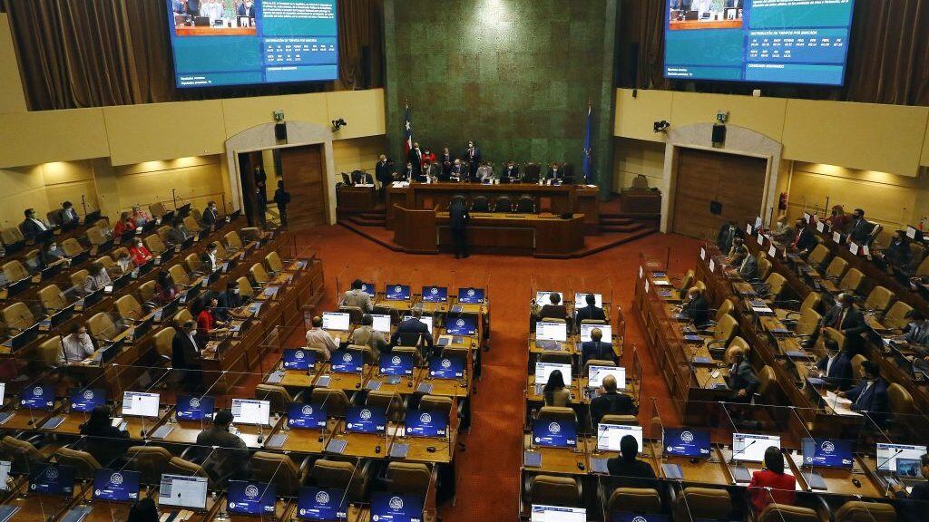 16 DE MARZO DE 2022/VALPARAISOVista general de la Sesión de Sala de la Cámara de Diputados, en donde se analiza la extensión del Estado de Excepción Constitucional en la zona norte por la situación migratoria
FOTO: LEONARDO RUBILAR CHANDIA/AGENCIAUNO