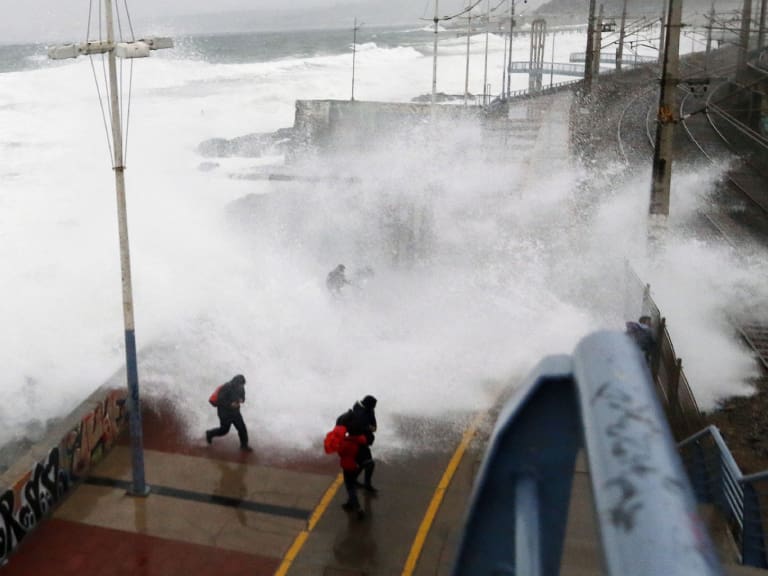 Marejadas en las costas del país