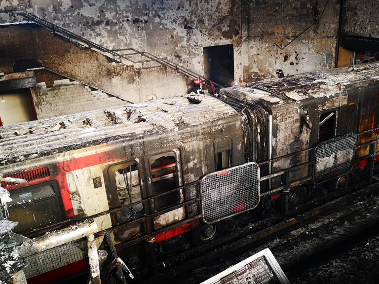 Tribunal de Santiago declara culpable sujeto por incendio de la estación de Metro San Pablo durante el estallido social