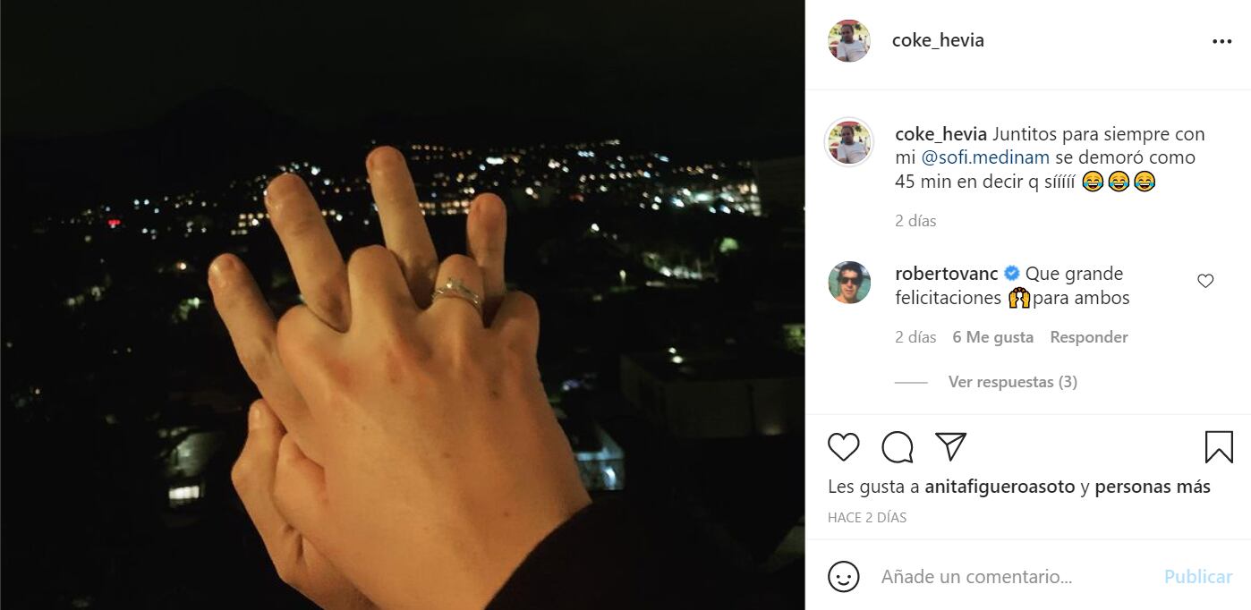 Coke Hevia y su novia | Instagram