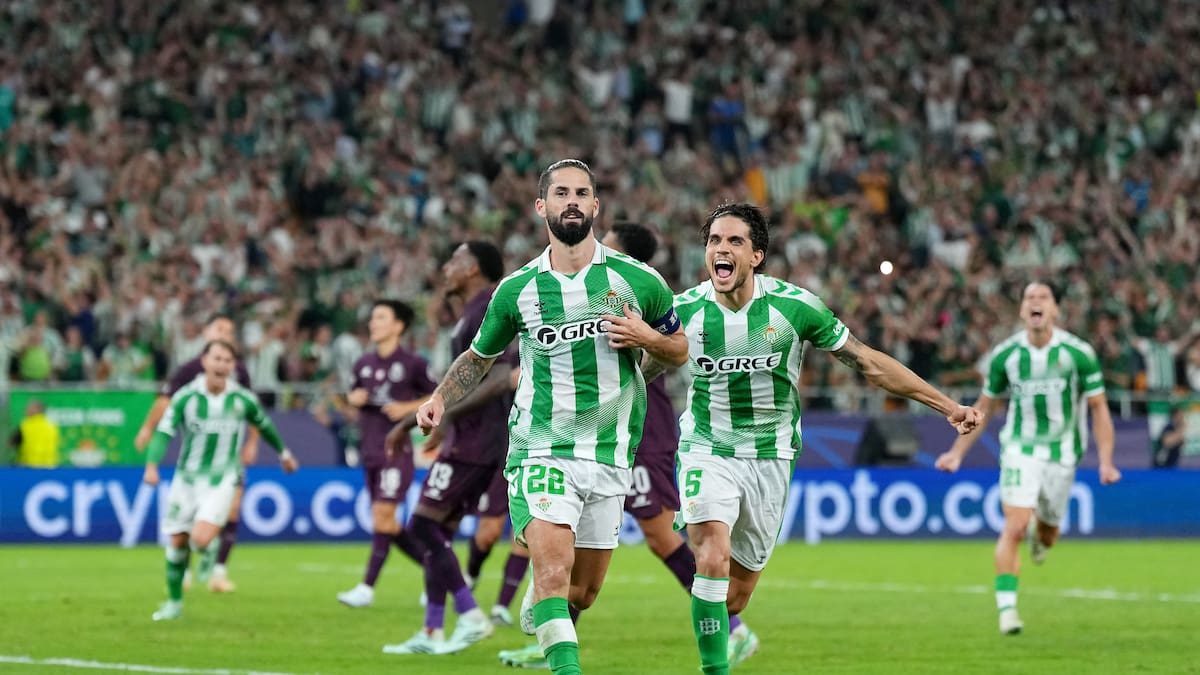 El Betis de Pellegrini firma otra jornada para la historia: remontada épica y puntaje perfecto en la Champions