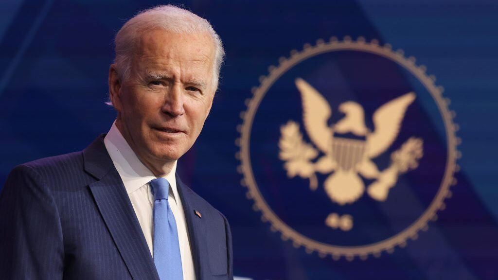 WILMINGTON, DELAWARE - DECEMBER 11: U.S. President-elect Joe Biden speaks during an event to announce new cabinet nominations at the Queen Theatre on December 11, 2020 in Wilmington, Delaware. President-elect Joe Biden is continuing to round out his domestic team with the announcement of his choices for cabinet secretaries of Veterans Affairs and Agriculture, and the heads of his domestic policy council and the U.S. Trade Representative. (Photo by Chip Somodevilla/Getty Images)