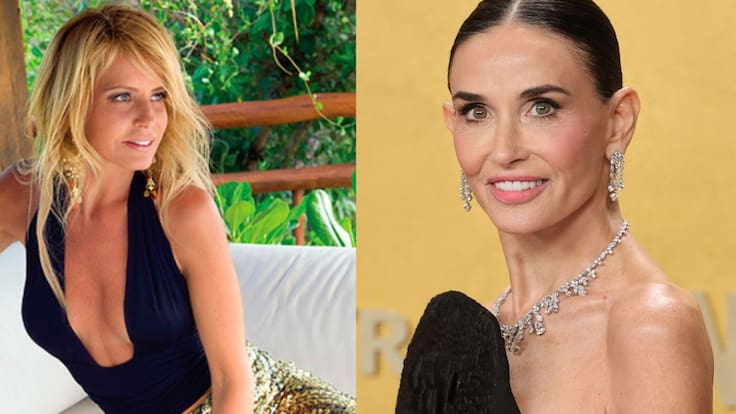 Cecilia Bolocco se roba miradas en California en encuentro con Demi Moore