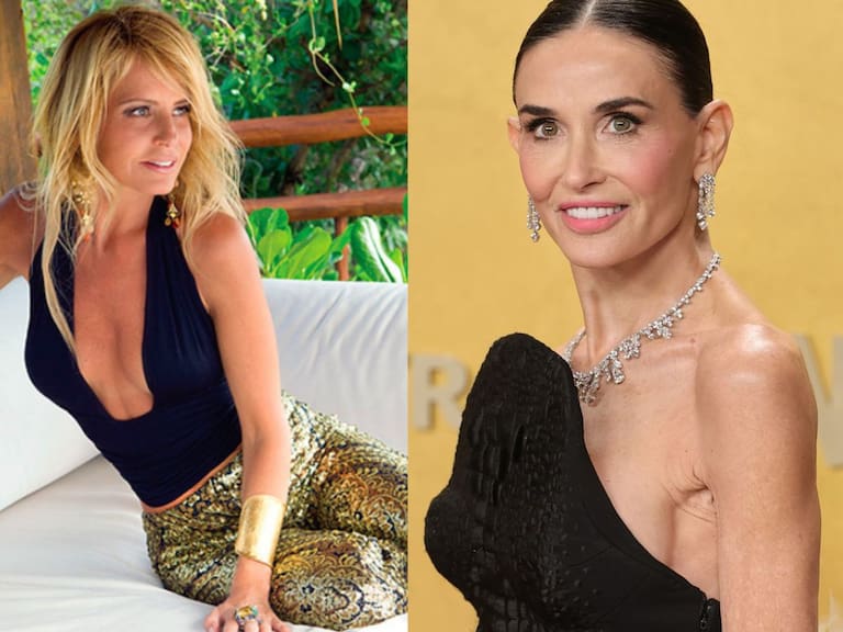 Cecilia Bolocco se roba miradas en California en encuentro con Demi Moore
