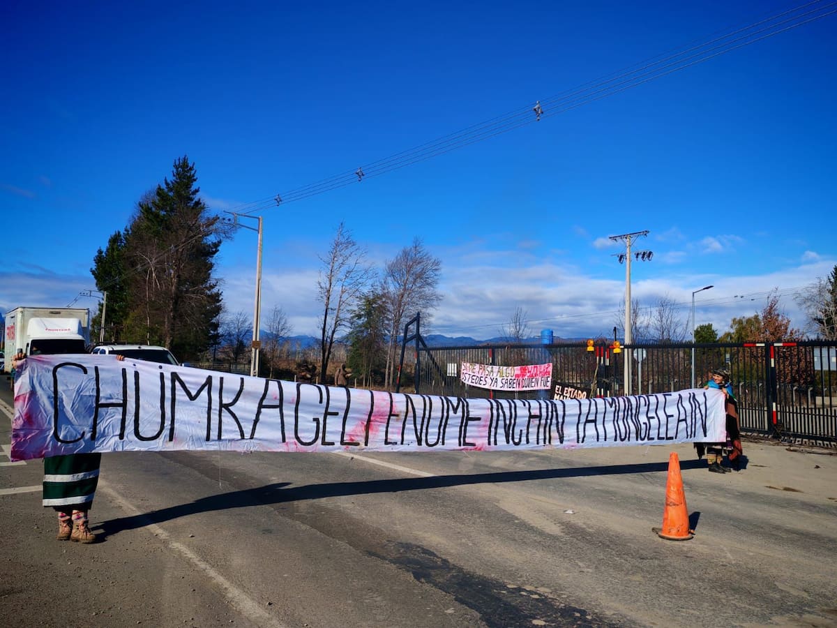 Comunidades mapuche-pehuenche protestan contra central Rucalhue y exigen salida de capitales extranjeros