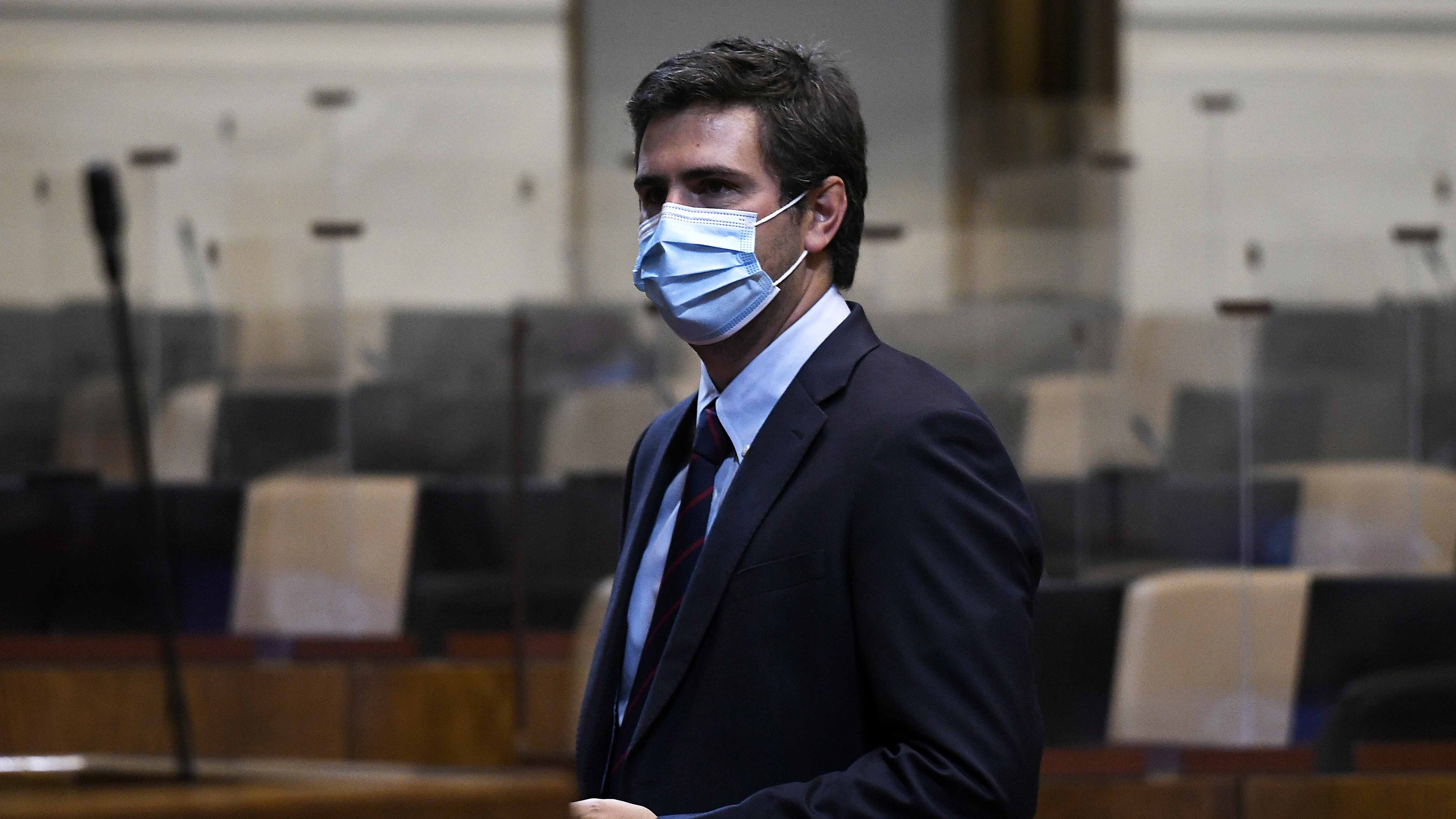 06 de enero del 2021/ VALPARAISODiego Paulsen presidente de la camara  , durante el Proyecto de ley  que establece un sistema de subvenciones para los niveles medios de la educación parvularia
FOTO: PABLO OVALLE ISASMENDI/AGENCIAUNO