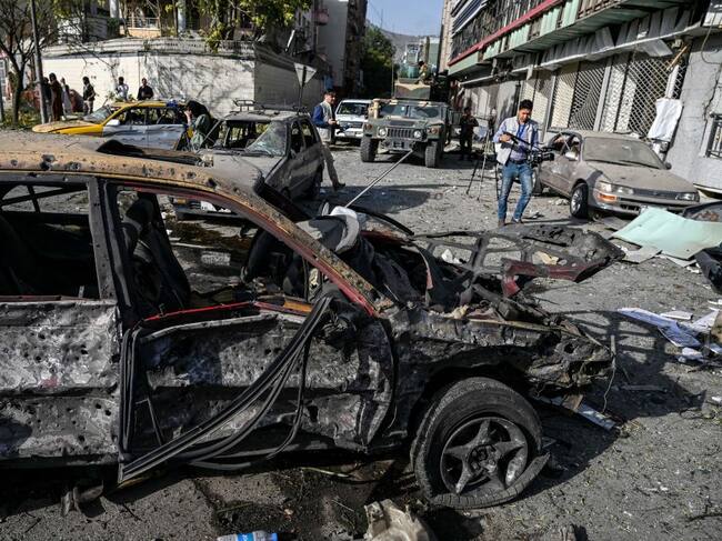 Los graves daños provocados por el atentado suicida en Kabul