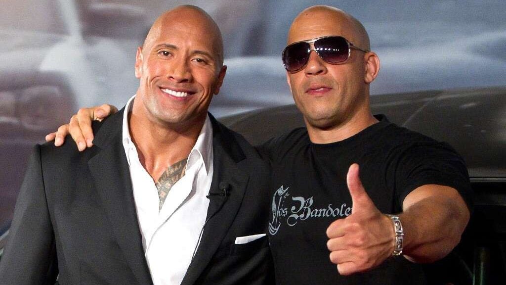 Vin Diesel y Dwayne Johnson - Rápidos y Furiosos