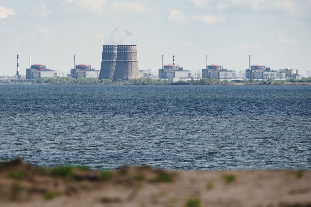 Vista de la planta de energía nuclear de Zaporiyia