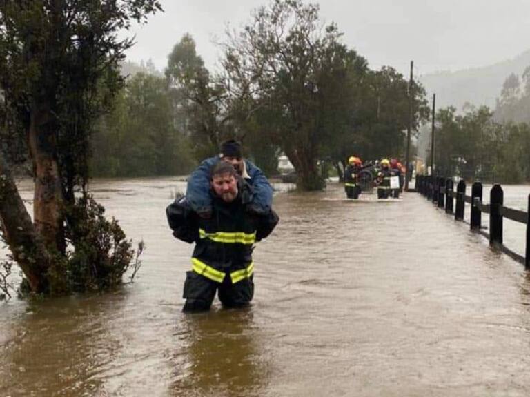 Corral, sistema frontal, lluvias, precipitaciones