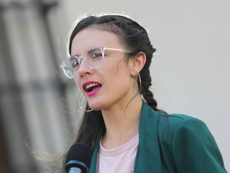 11 de Abril del 2022/SANTIAGOMinistra Vocera de Gobierno, Camila Vallejos entrega un punto de prensa luego de terminar el Comité Político con Los líderes de partidos de La Coalición en el Palacio de La Moneda
FOTO: DIEGO MARTIN/AGENCIAUNO