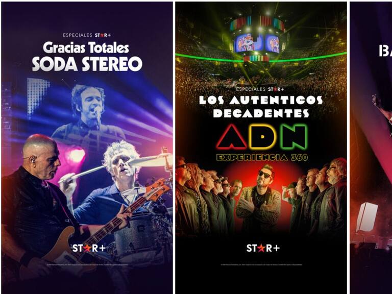 Especiales Star+con extra dosis argentina: estrenan conciertos de Soda Stereo, Los Auténticos Decadentes y Babasónicos