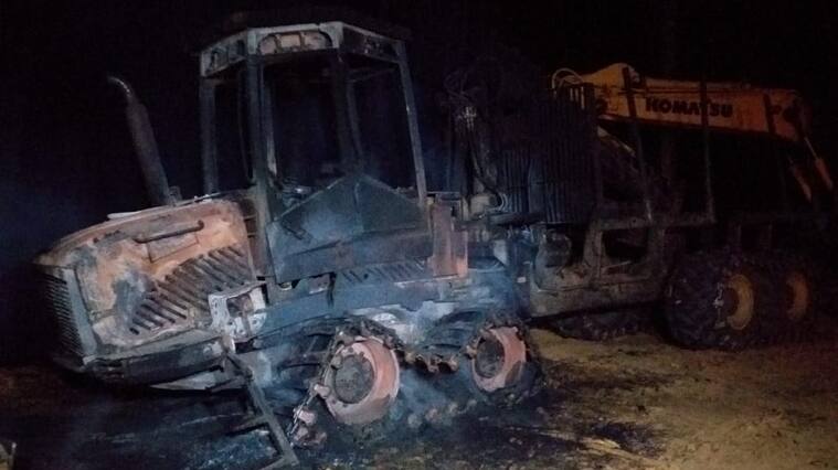 ataque incendiario en Arauco