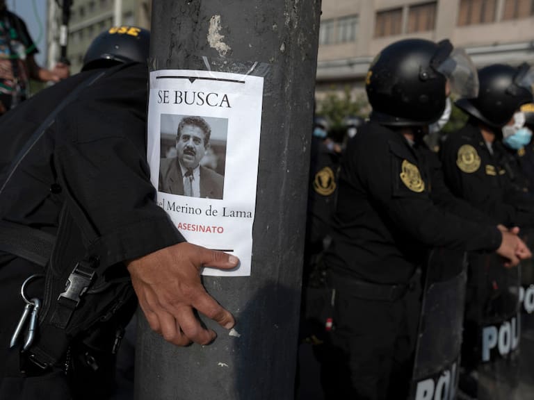 La policía de Perú en las jornadas de protestas en Lima