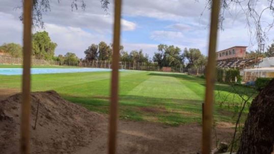 Canchas de entrenamiento en Calama. Foto: En La Línea.