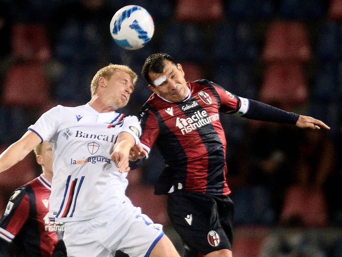 Gary Medel fue titular y buena figura en victoria del Bologna sobre la Sampdoria por la Serie A de Italia