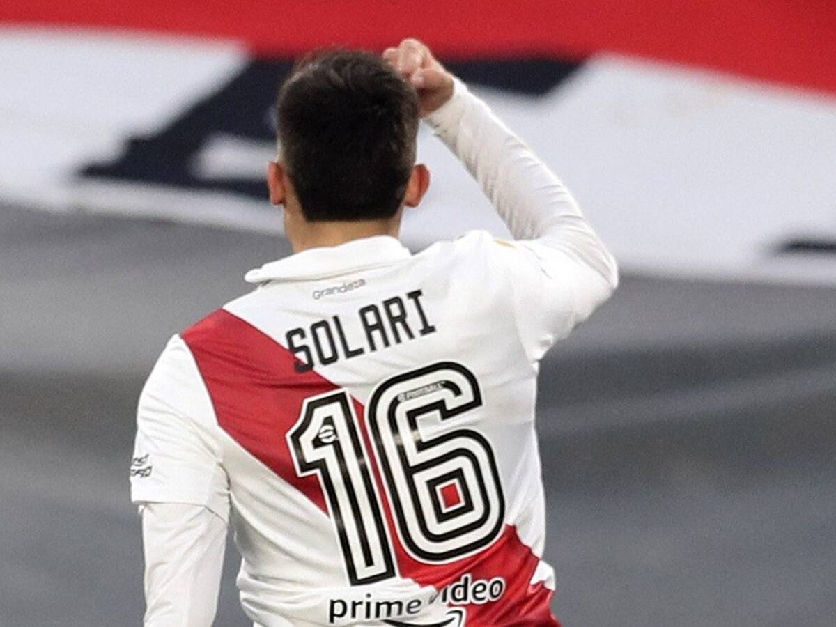 Pablo Solari volvió a brillar en sólida victoria de River Plate por la liga argentina