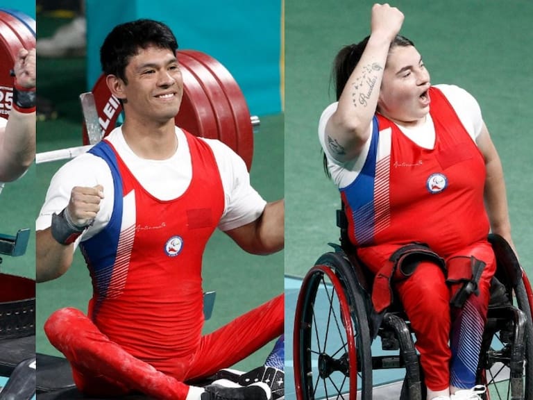 ¡Gigantes! Garrido, Carinao y Campos le dan otro oro a Chile tras ganar la final de equipos mixtos del para powerlifting