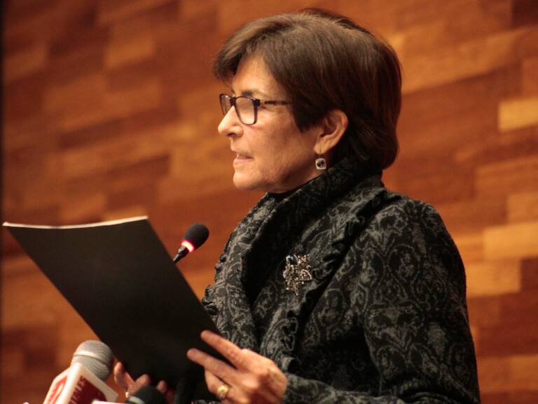 24 de Junio de 2020/SANTIAGOMaria Luisa Brahm, Presidenta Tribunal Constitucional, durante el punto de prensa 
FOTO:MAURICIO MENDEZ/AGENCIAUNO