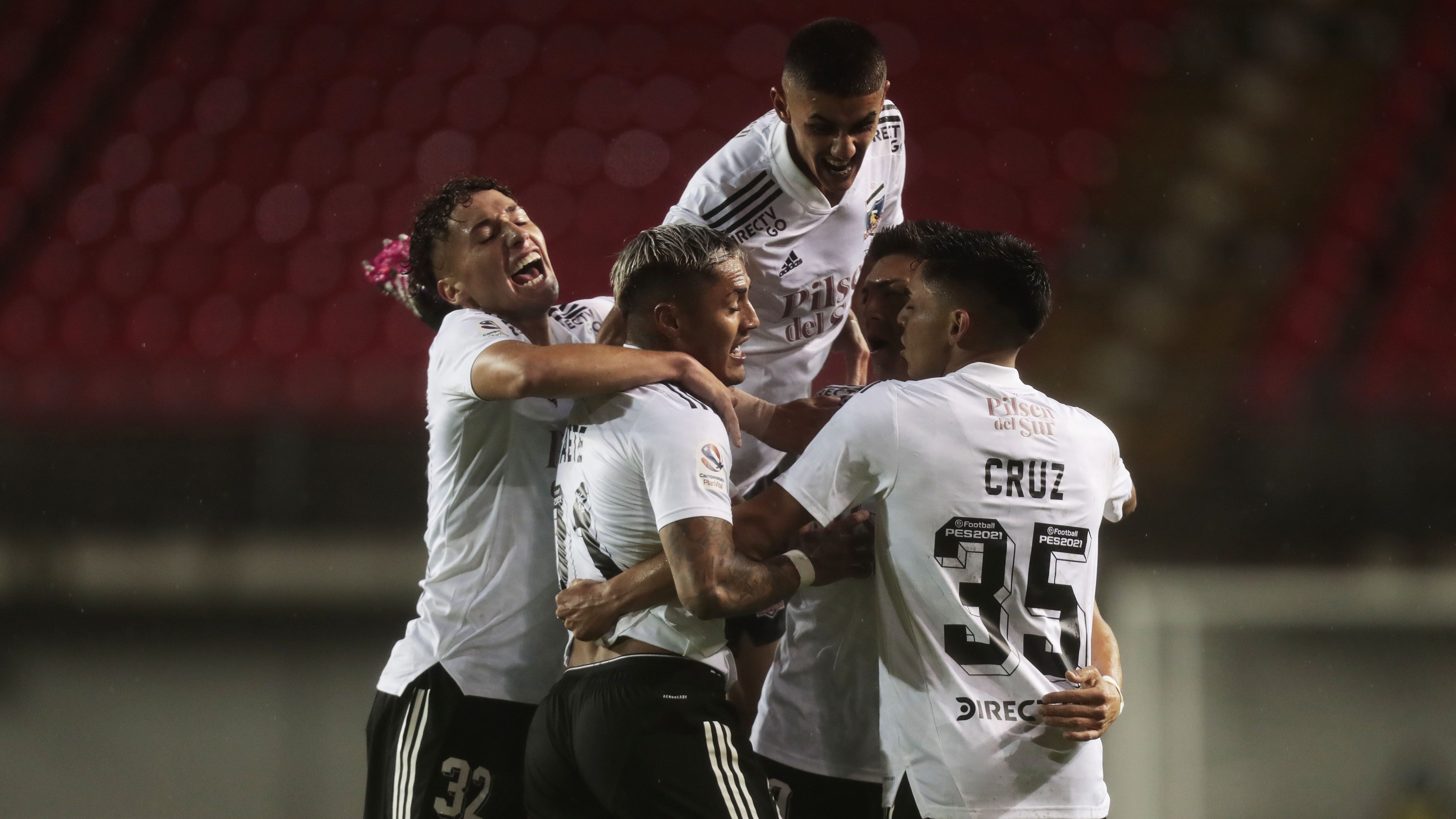 01 DE MAYO DE 2021/CHILLANJuan Carlos Gaete en festejo de su gol y el 0-1, durante el partido valido por la fecha 5 del Campeonato Nacional AFP PlanVital 2021, entre Nublense y Colo Colo, disputado en el Estadio Nelson Oyarzun Arenas de Chillan.
FOTO: JAVIER VERGARA/AGENCIAUNO
