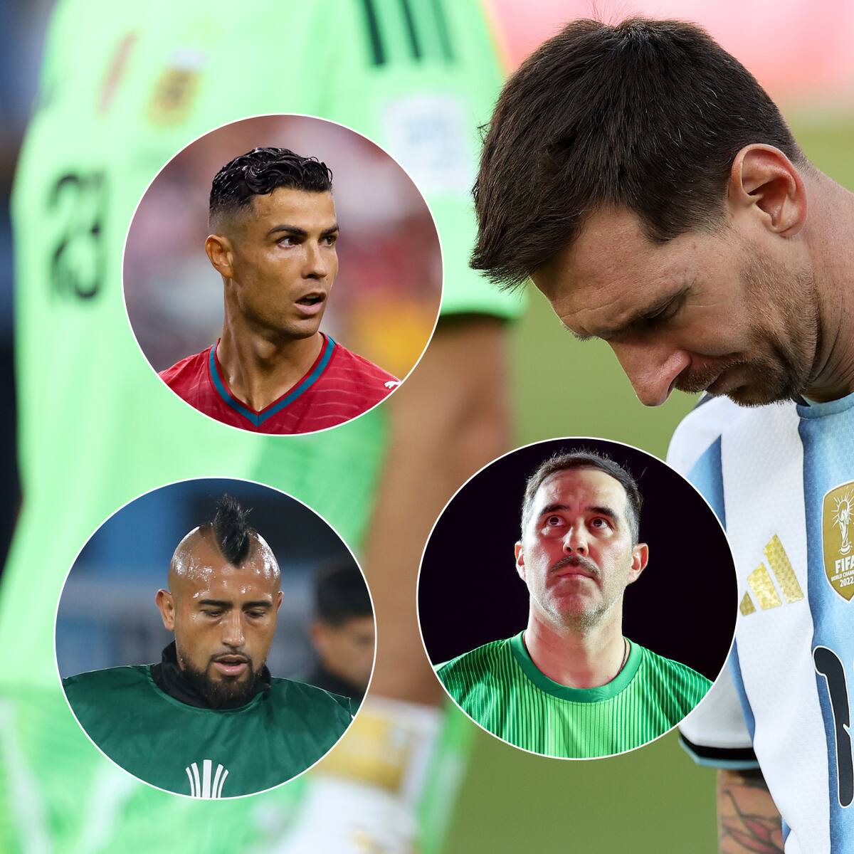 Cristiano Ronaldo protagoniza emotivo gesto con Messi tras la muerte de su padre: Vidal y Bravo también reaccionaron