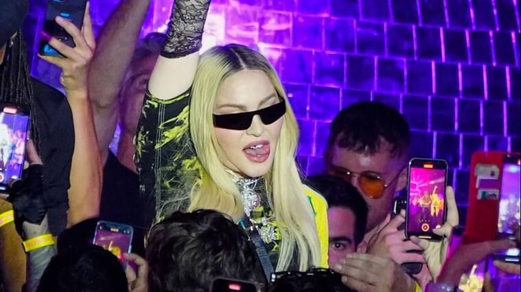 NEW YORK, NEW YORK - AUGUST 10: Madonna is seen at DiscOasis event on August 10, 2022 in New York City. (Photo by Gotham/GC Images)
